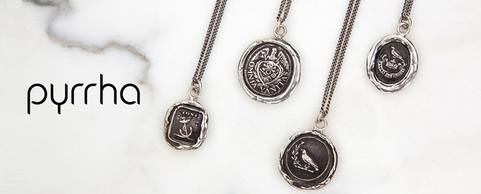 Pyrrha sterling silver talismans reclaimed silver with historic meaning
