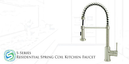 S Series Residential Spring Coil Kitchen Faucet N96545 Bn Italia