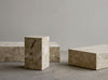 Audo Copenhagen Plinth Low sohvapöydät hiekanruskea marmori - Spazio