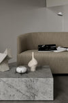 Audo Copenhagen Plinth Low sohvapöytä valkoinen marmori