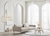 Mix sohvapöytä, Ø65 cm, ruskea/valkoinen marmori - Spazio