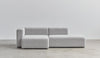 HAY Mags divaanisohva avopääty moduulisohva, 2,5 istuttava sohva, kombinaatio 3 vasen, hallingdal 130 kangas - sohvat Spazio
