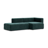 HAY Mags divaanisohva avopääty moduulisohva, 2,5 istuttava sohva, kombinaatio 3 oikea, Lola 6726 vihreä kangas - sohvat Spazio