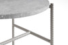 Rebar sivupöytä, Ø45 cm, pyöreä, musta marmori - Spazio
