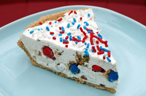 American Flag Vegan Cheesecake