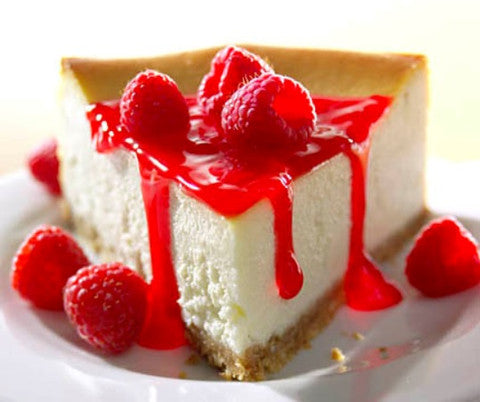 slice of vegan raspberry cheesecake