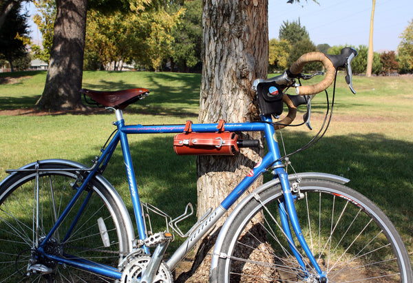 leather wine bottle holder bike