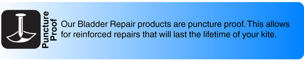 The strongest bladder repair anywhere, the KITEAID bladder repair is virtually indestructible.