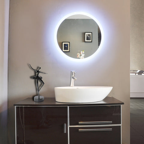 Backlit Mirror Round 24 X 24 In Paris Mirror
