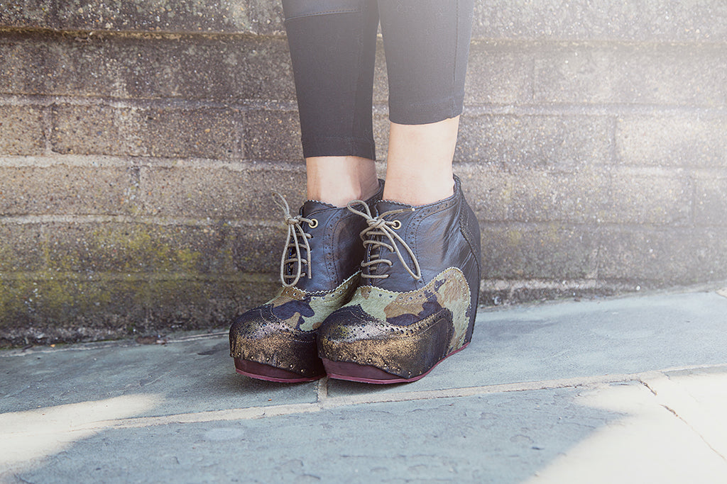 poetic licence irregular choice what an angel statement shoes booties