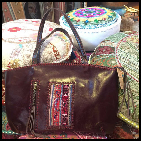 Hmong embroidery handbag purse fairtrade handmade