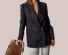 Blazer blu riga bordeaux