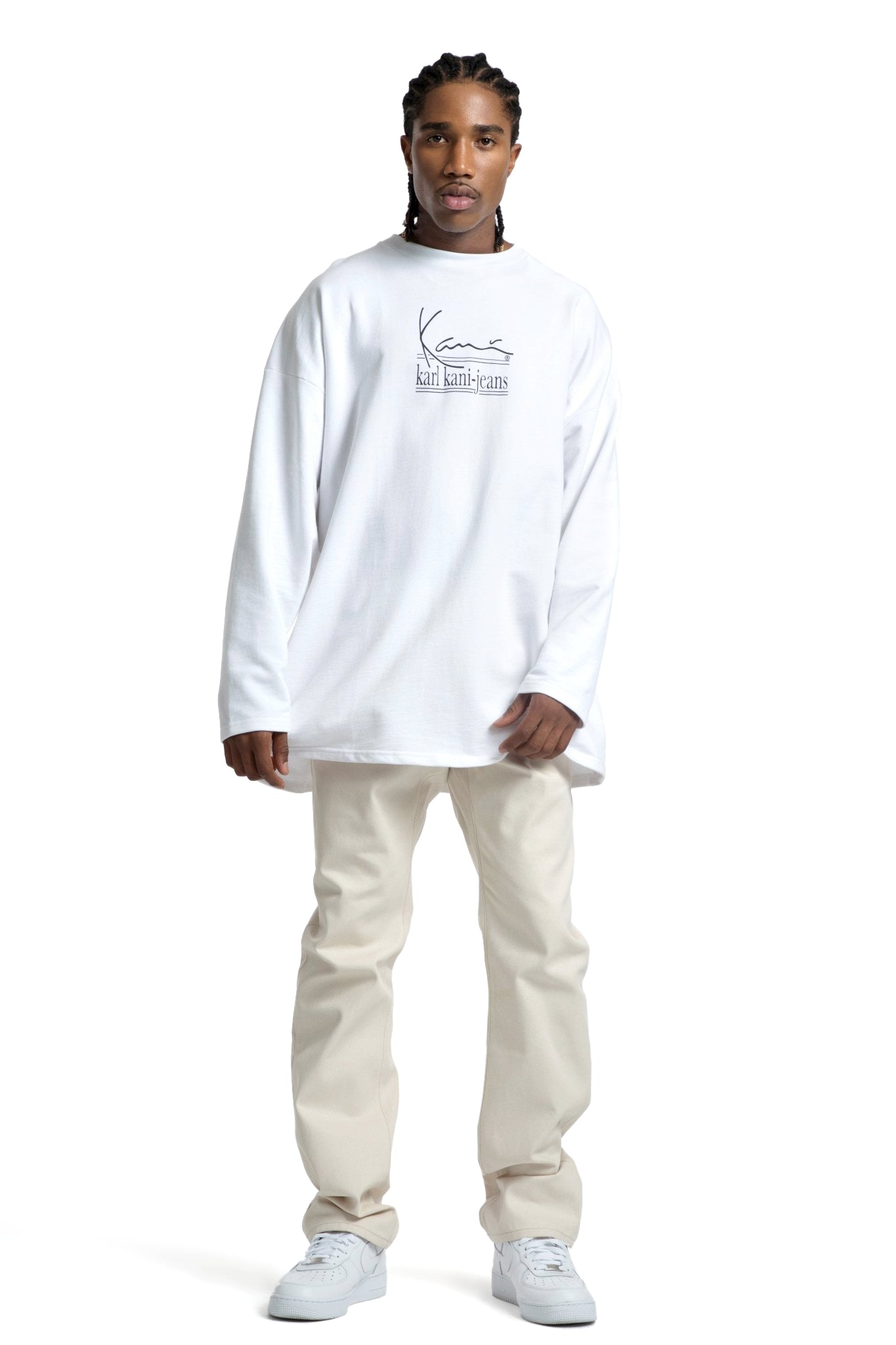 Ambition Long Sleeve Tee (White)