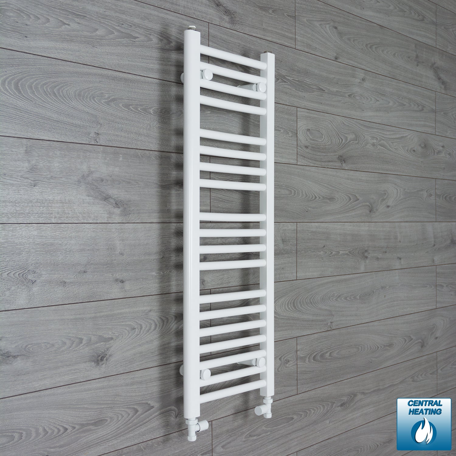mm High 300 mm Wide White Towel Rail Central Heating