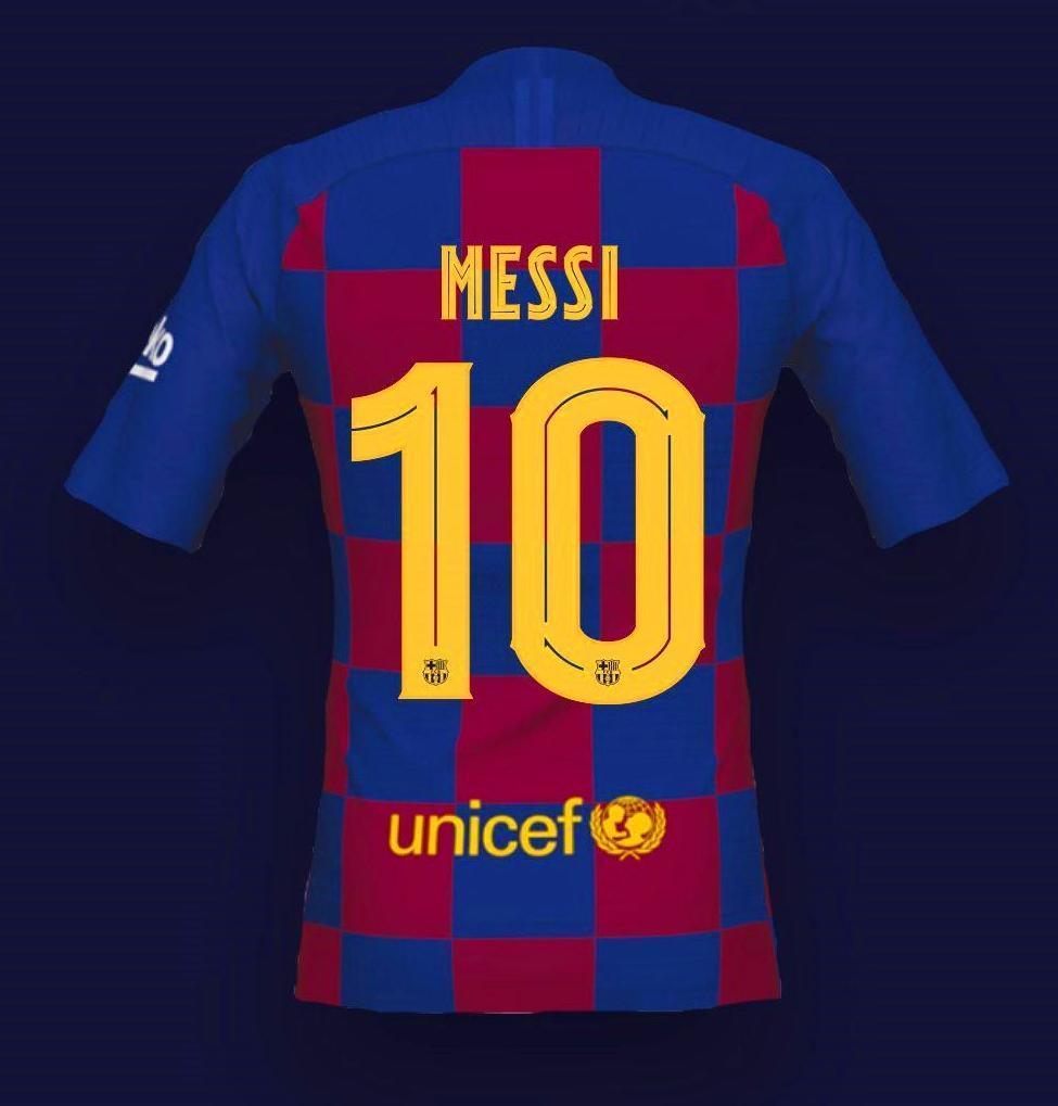 Lionel Messi Official Back Signed FC Barcelona 2019-20 Home