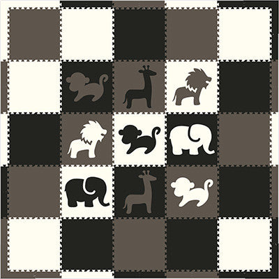 SoftTiles Black Gray and White Play Mat
