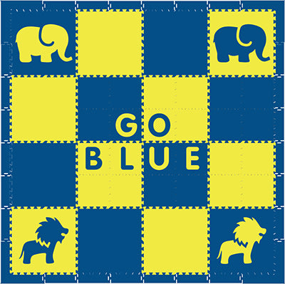 SoftTiles Alphabet Mats- Michigan Colors Go Blue