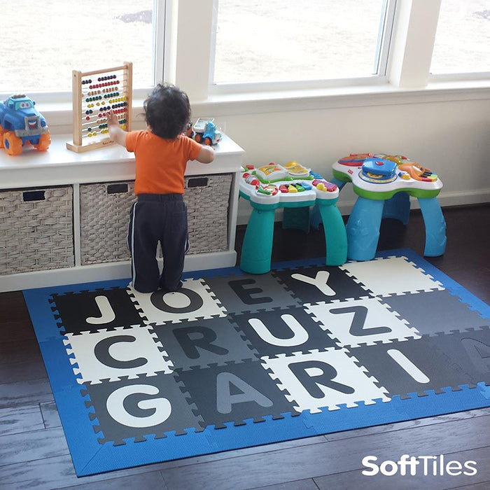 SoftTiles Kids Name Custom Alphabet Letters Play Mat