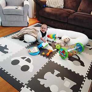 SoftTiles Transportation Kids Foam Play Mats