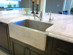 Custom Farmhouse in Brushed Nickel Installed