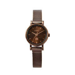 Brown with rose gold ladies mesh watch