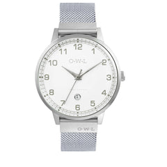 Mens silver mesh watch his
