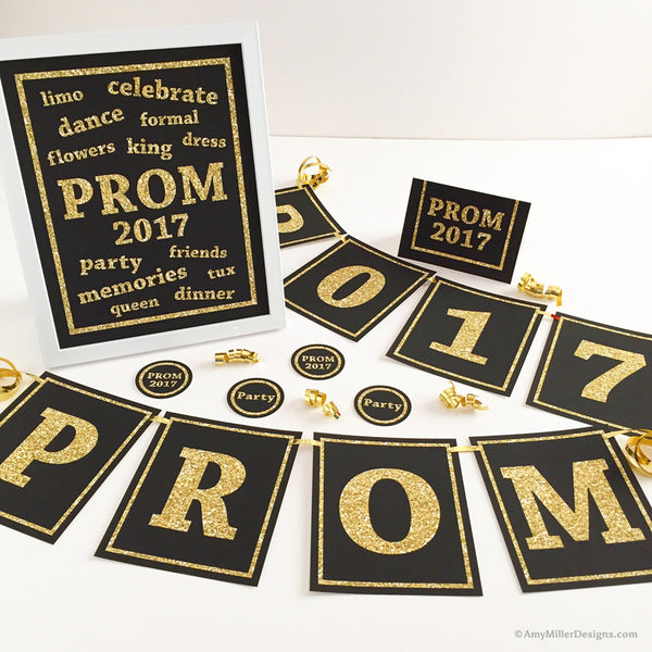 Prom 2017 DIY Printable Decoration Kit