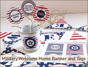 Military Welcome Home Party Banner