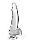 King Cock Clear Dildo with Balls - Clear - 7.5in