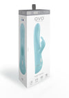 OVO K6 Silicone Rabbit Vibrator - Aqua/Blue