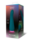 OVO Pheobe G-Spot Rechargeable Silicone Vibrator - Blue