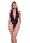 Sexy Eco Lace Teddy - Black - Large/Medium