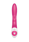 The Beaded DP Rabbit Rechargeable Silicone Vibrator with Clitoral and Anal Stimulation