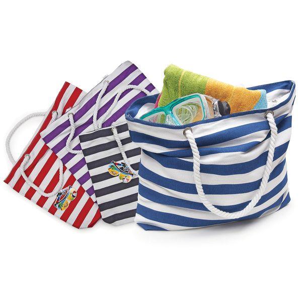 beach tote with rope handles