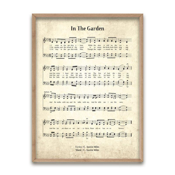 In The Garden Hymn Decorative Print