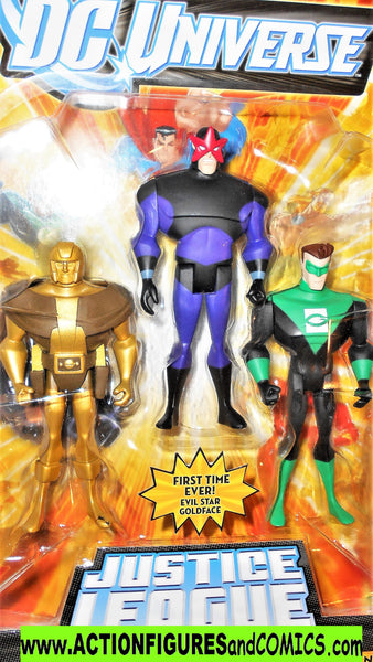 Evil Star Kyle Rayner Mattel DC Universe Justice League Unlimited Action Figure 3Pack Goldface
