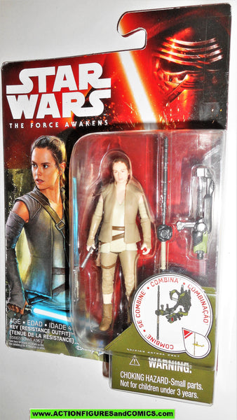 Rey Resistance Outfit Star Wars Force awakens Action Figure Sealed 2015 