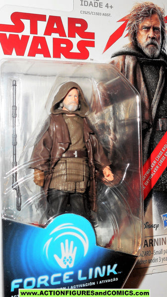 Star Wars Disney Hasbro Figur Luke Skywalker NEU OVP FORCE LINK Jedi Exile 