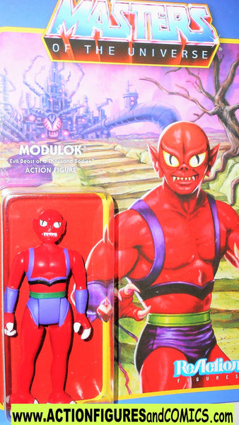 2019 Super7 ReAction Masters of the Universe MODULOK YELLOW 4" Inch Figure MOC 