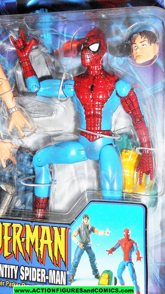 secret identity spider man action figure