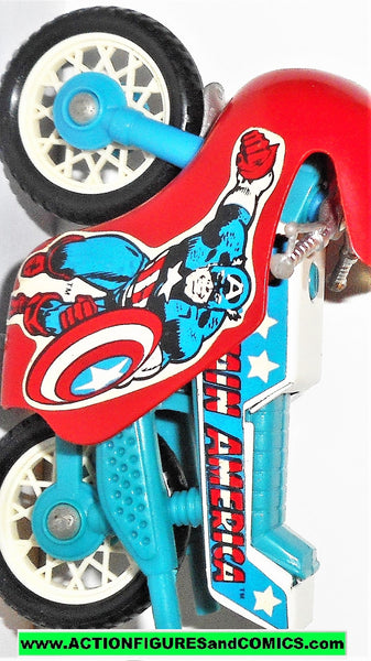 captain america with bike toy