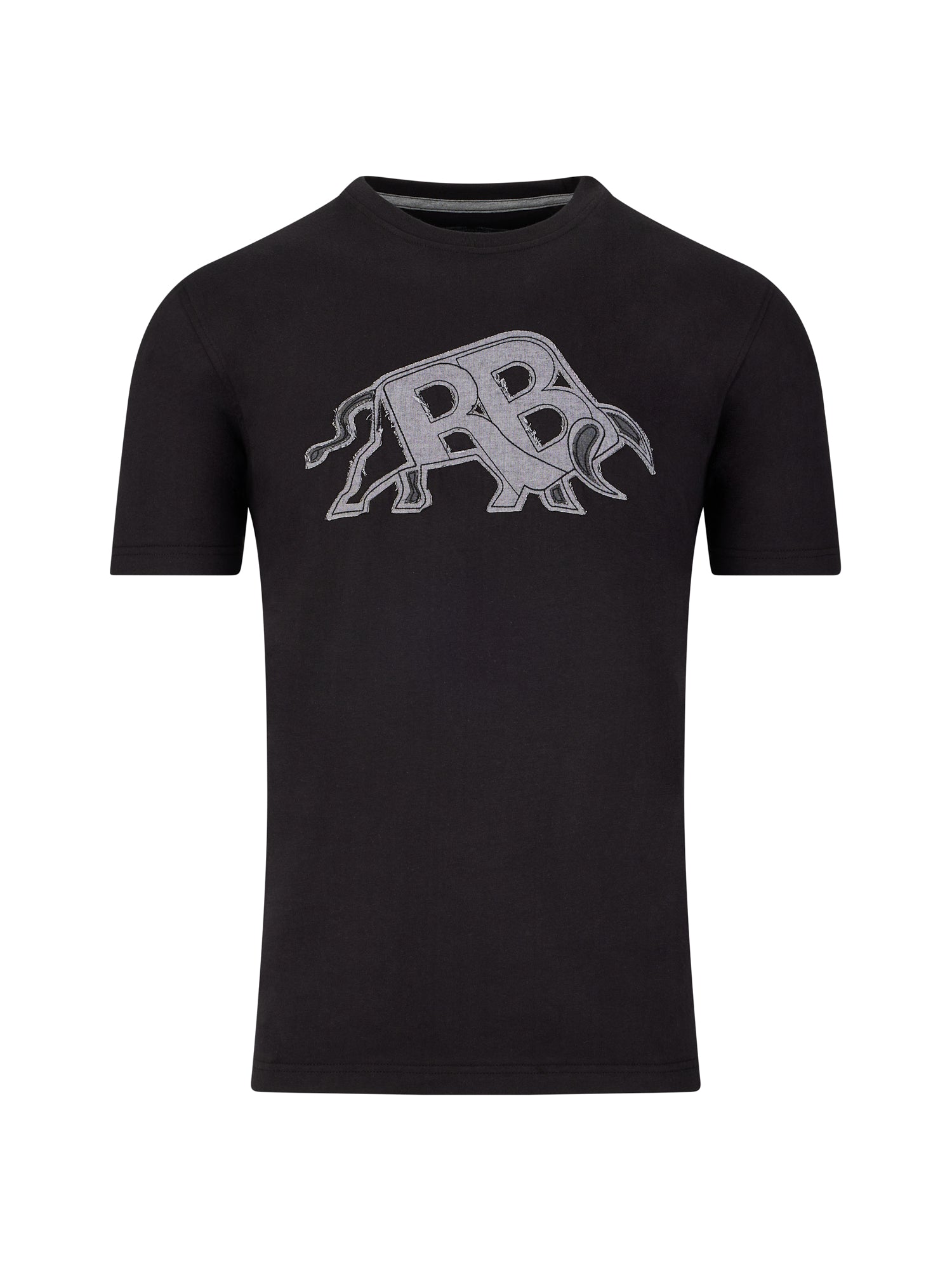 RB Applique Bull T-Shirt - Black
