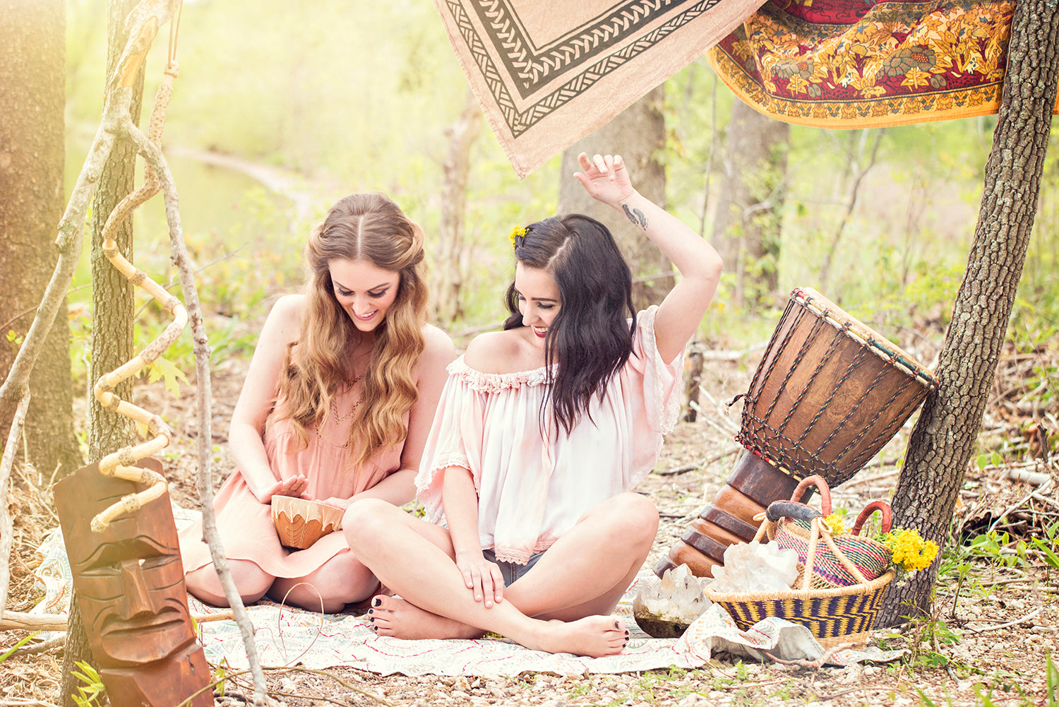 Bohemian inspired summer outfits at Eccentrics Boutique