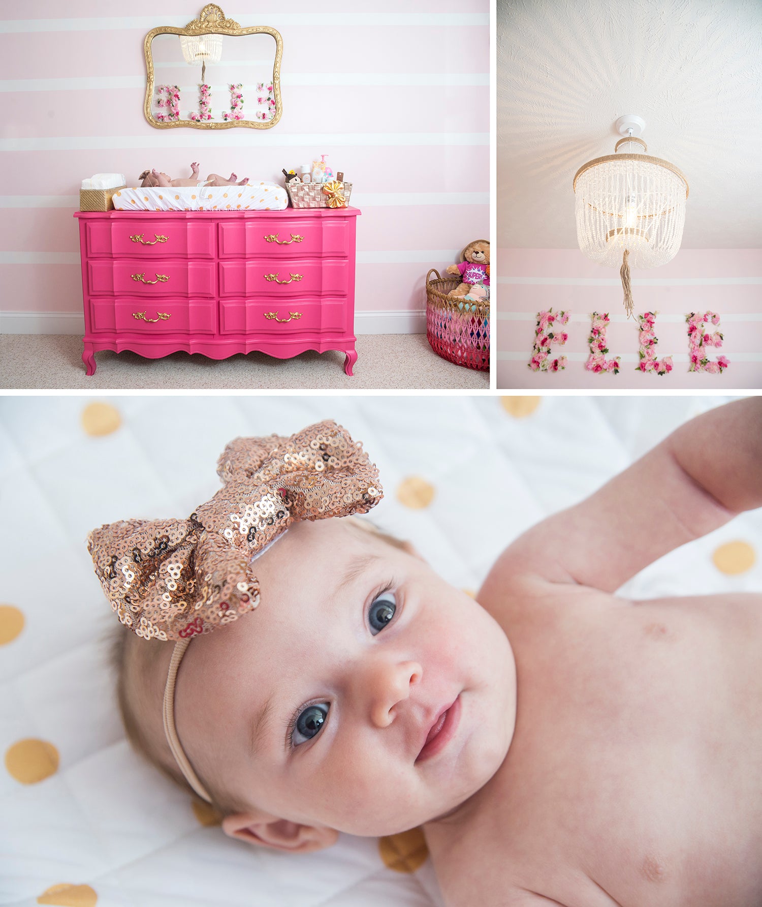 Pretty pink baby girl nursery inspiration by Eccentrics Boutique