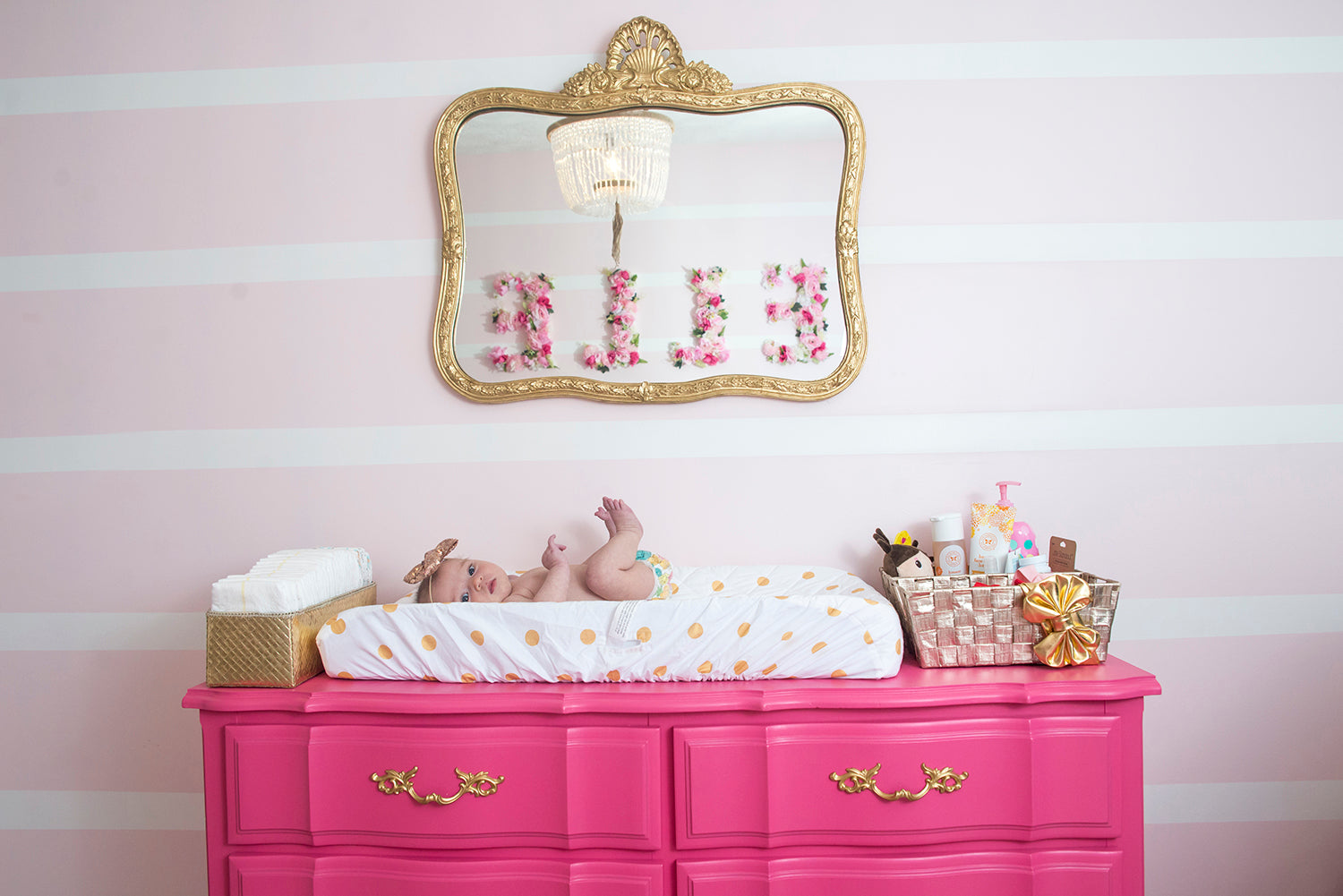 Pretty pink baby girl nursery inspiration by Eccentrics Boutique