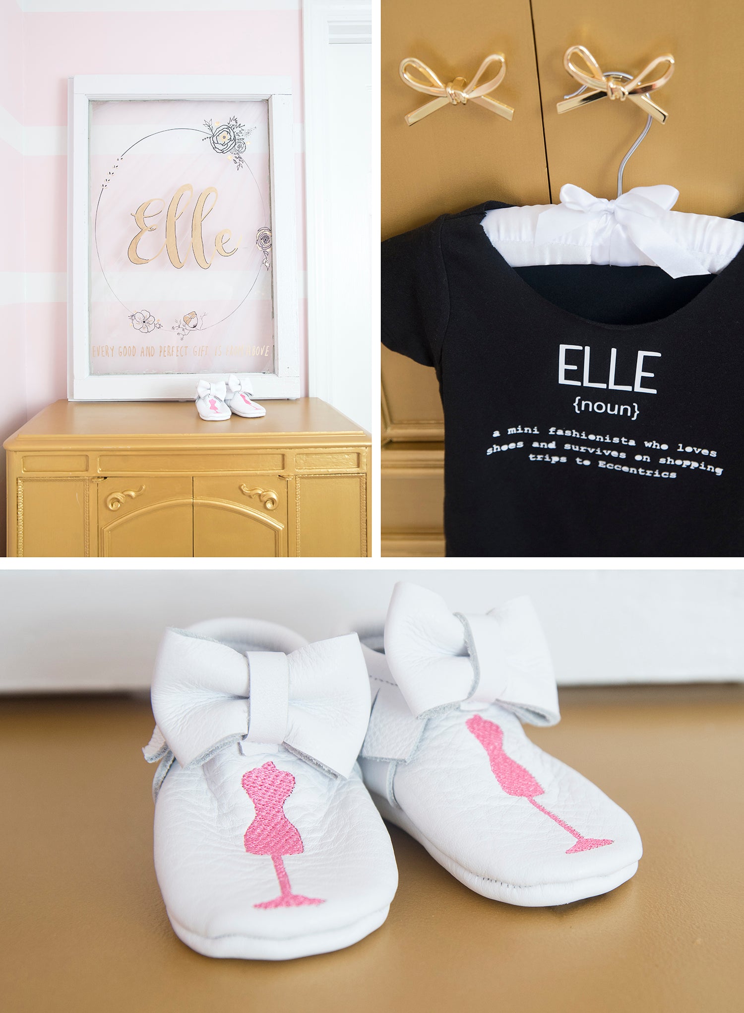 Pretty pink baby girl nursery inspiration by Eccentrics Boutique