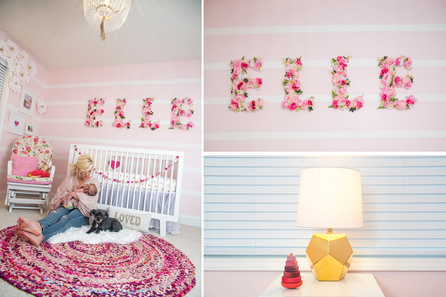 Pretty pink baby girl nursery inspiration by Eccentrics Boutique