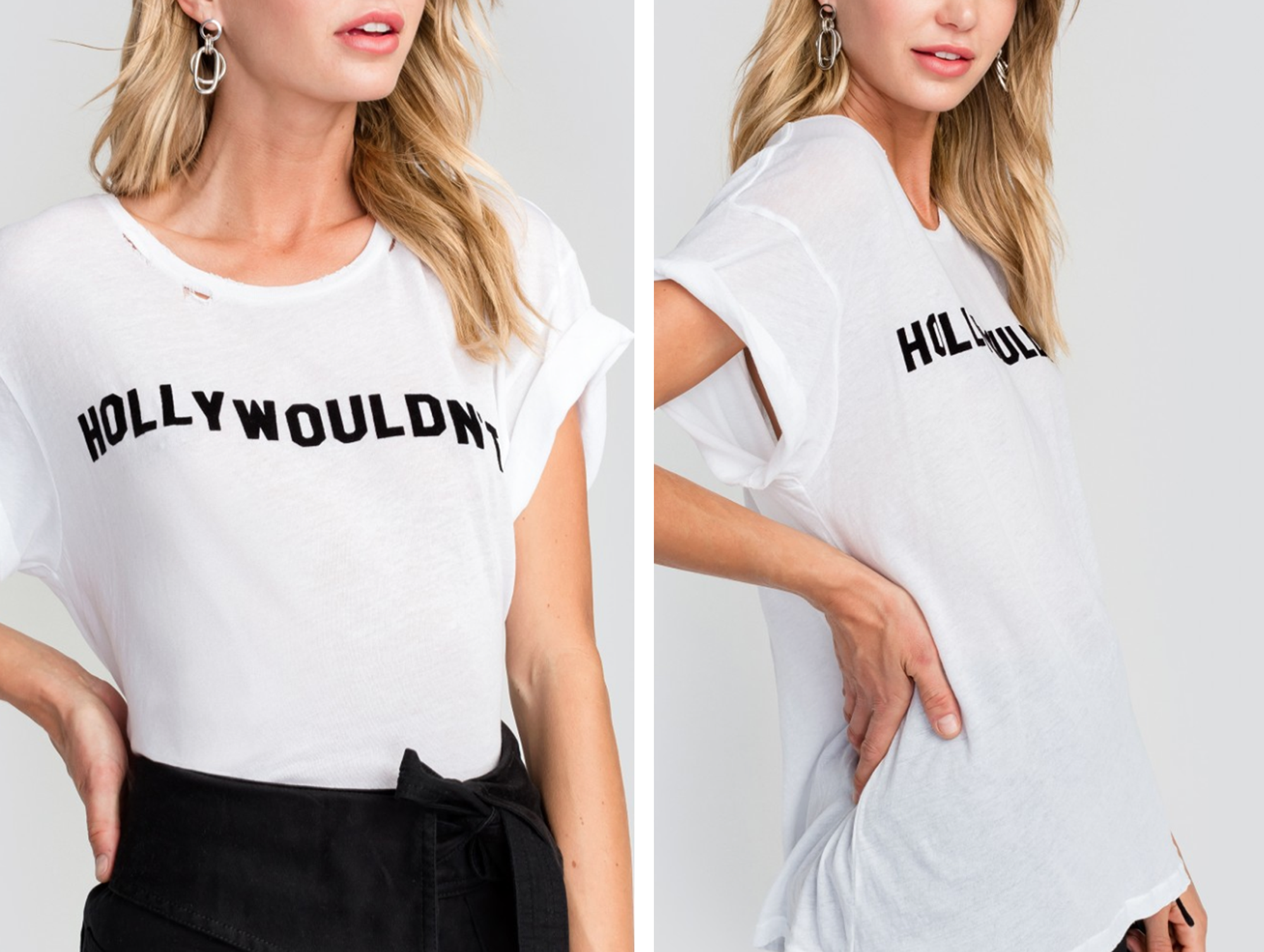 Wildfox Hollywouldn't graphic tee at Eccentrics boutique. affordable women's clothing store.