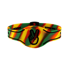 Deuce Brand rasta silicone wristband