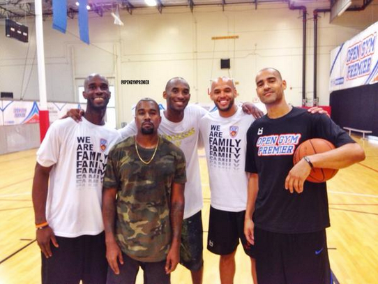 Open gym premier with kobe and kayne west